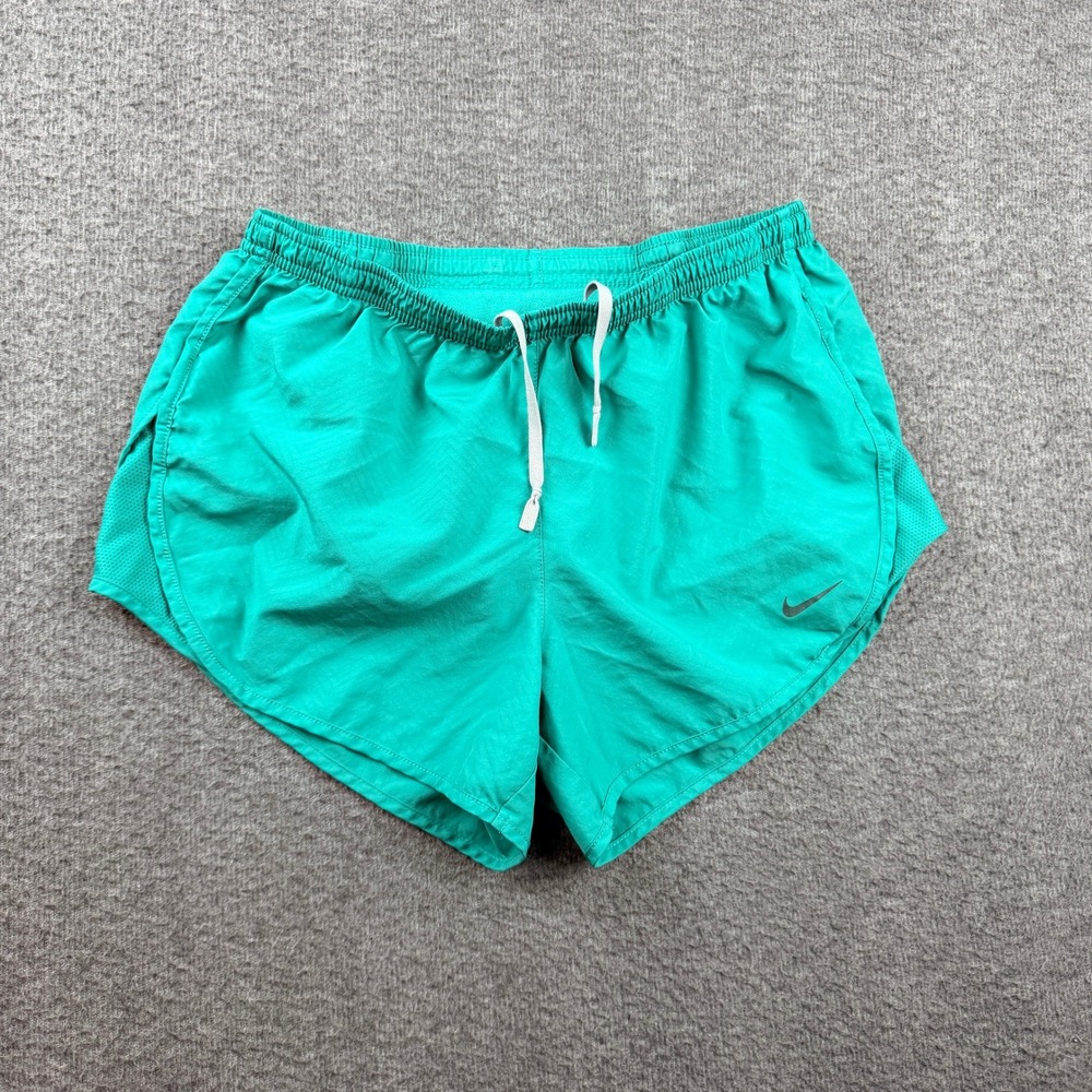 Nike Dri-FIT‎ Tempo Running Shorts Teal Green Women's S Small 645561-347
